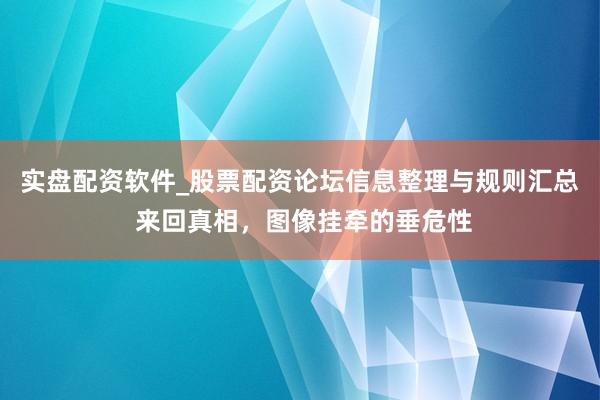 实盘配资软件_股票配资论坛信息整理与规则汇总 来回真相，图像挂牵的垂危性